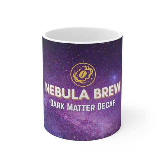 Nebula Brew Coffee Mug - Dark Matter Decaf Space-Themed Ceramic Cup