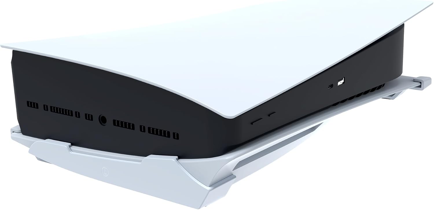 STEALTH Horizontal Console Stand Compatible With PS5 with Improved Airflow, Easy Storage, Non-slip Base Compatible with Disc and Digital Versions