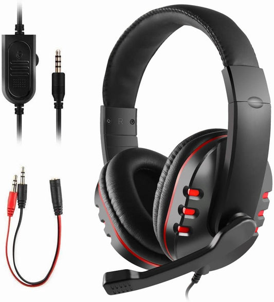 Advanctech Leo Series GO86 Gaming Headset - Backlit On-Ear Headphones with Microphone