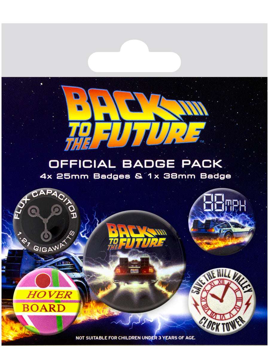 Back to the Future Official Badge Pack