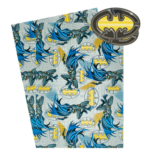 Batman Gift Wrap - 2 Sheets & 2 Tags