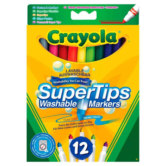 Crayola 12 Super Tips - Washable Felt Tip Markers