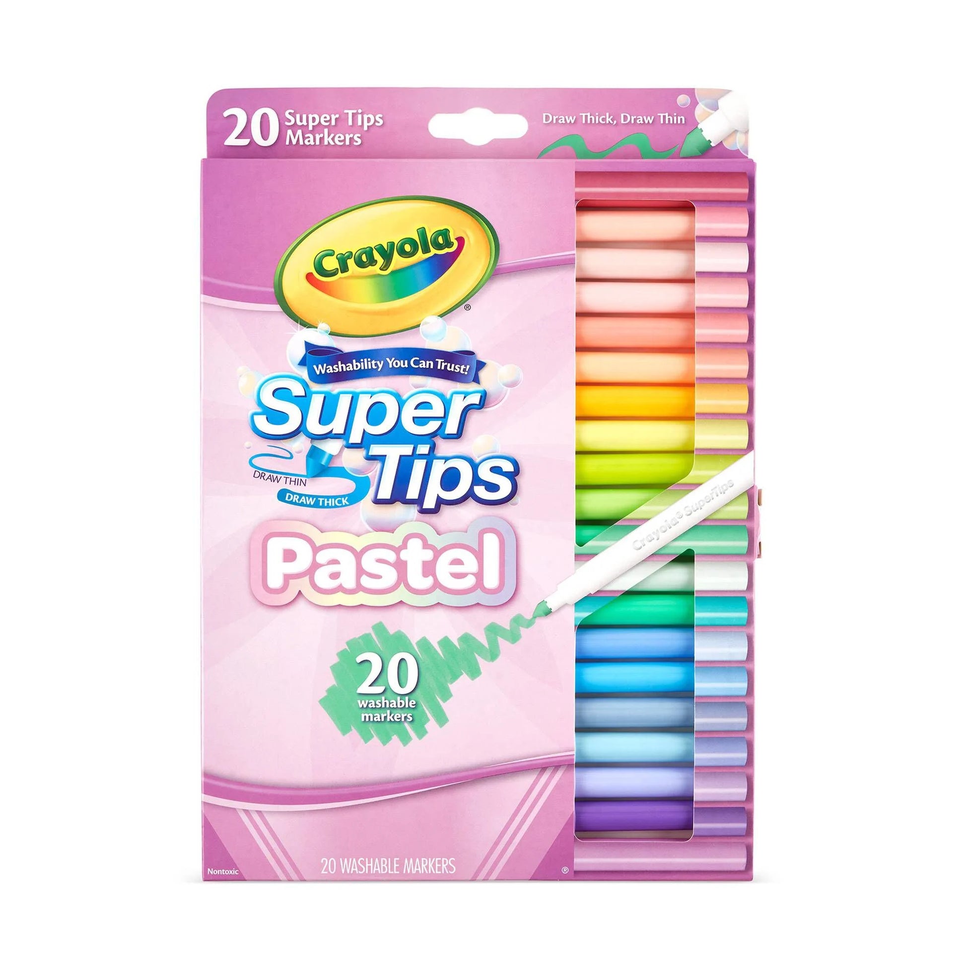 Crayola Super Tips 20 Pastel Felt Tips