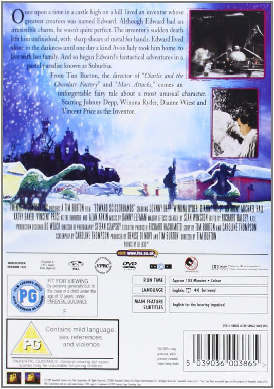 Edward Scissorhands DVD