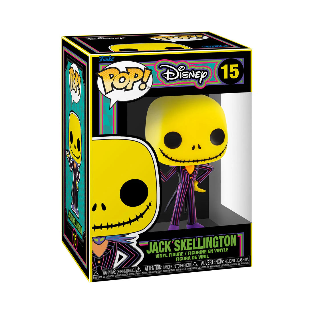 Funko Pop! Vinyl - Disney The Nightmare Before Christmas Jack Skellington Black Light Special Edition #15 3