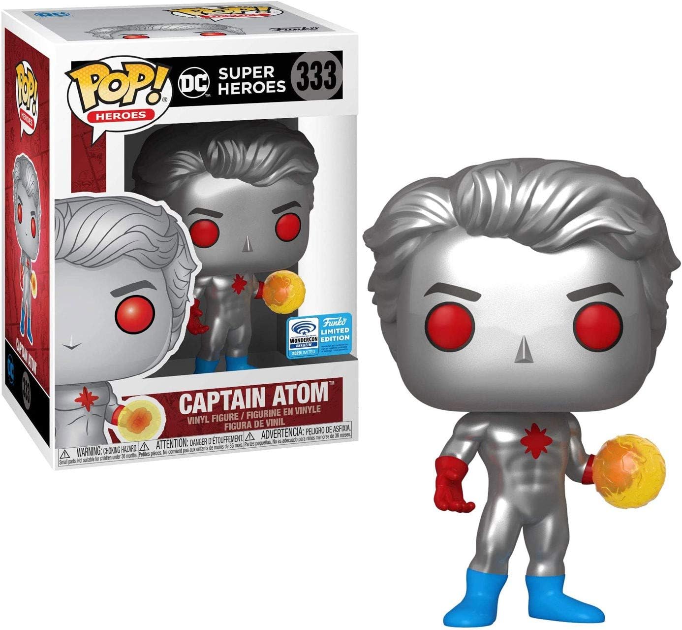 Funko Pop! Vinyl - Heroes DC Comics Super Heroes Captain Atom #333 - Funko 2020 Wondrous Convention Limited Edition Exclusive