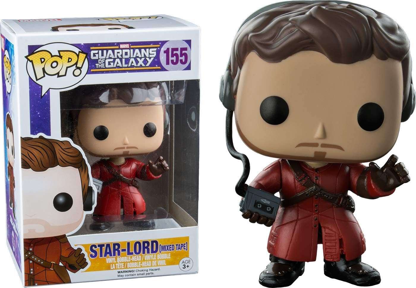 Funko Pop! Vinyl - Marvel Guardians of the Galaxy Star-Lord (Mixed Tape) #155