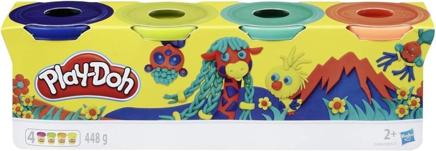 Hasbro Play-Doh 4 Pot Assorted Colours Starter Kit 2