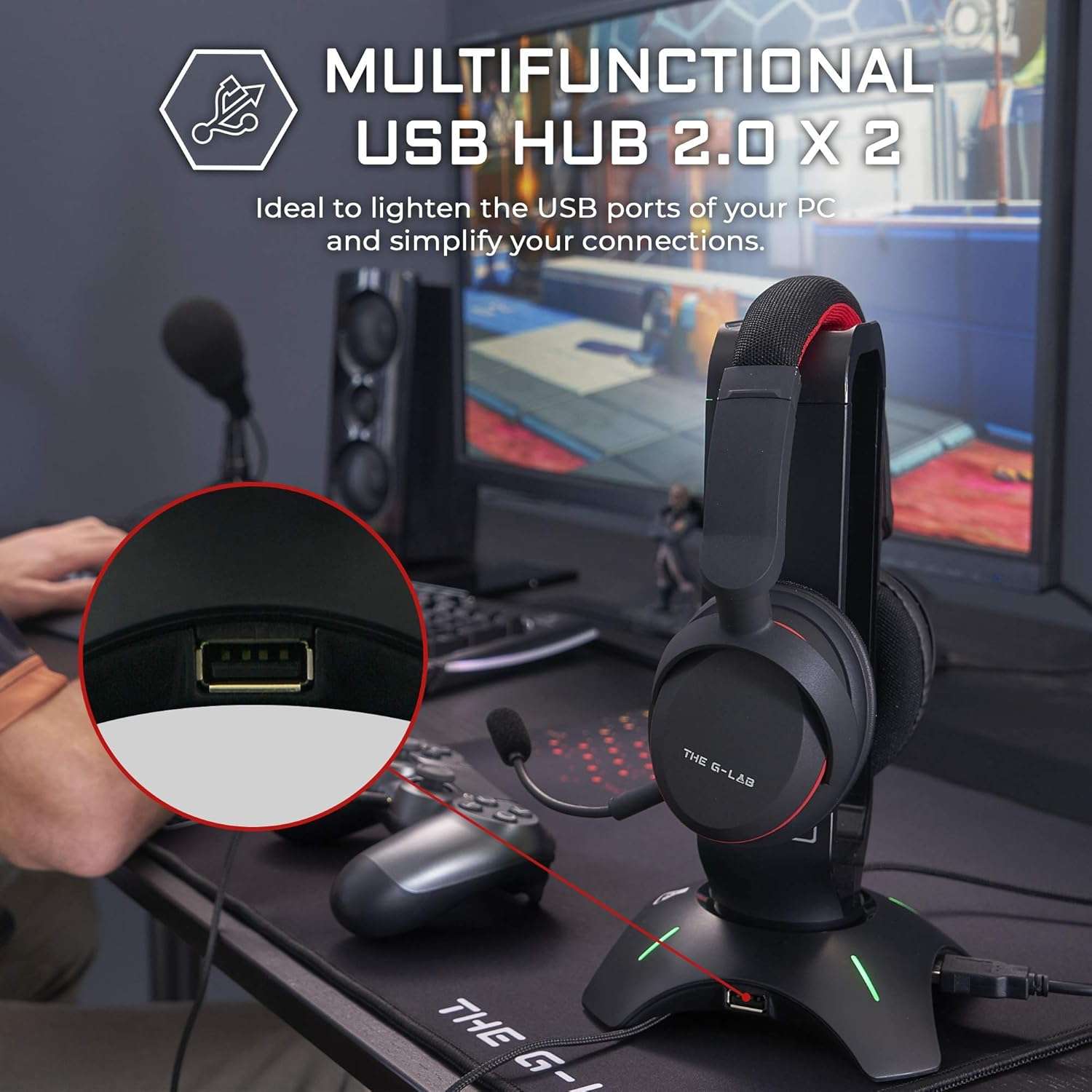 K-Stand Radon RGB Gaming Headset Stand