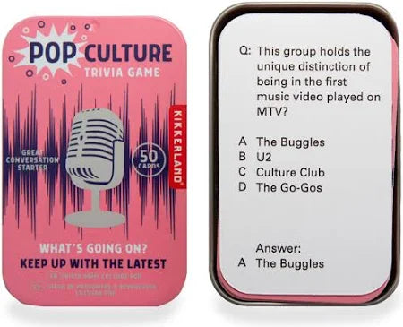 Kikkerland Pop Culture Trivia Game