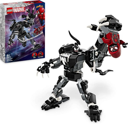 Lego Marvel Venom Mech Armour vs Miles Morales 2
