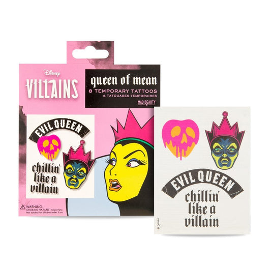 Mad Beauty Disney Villains Queen of Mean - 8 Temporary Tattoos