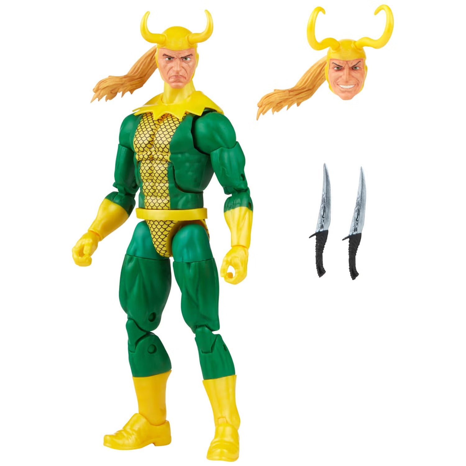 Marvel Legends Series: Loki 6" Collectable Action Figure with Twin Daggers Accessories 2