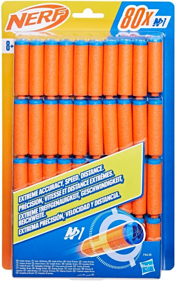 Nerf N Series 80 Pack of Foam Darts - Extreme Accuracy, Speed and Distance!