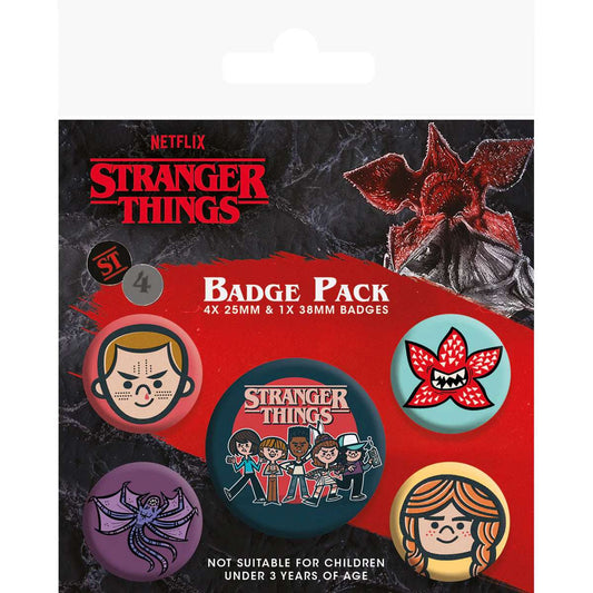 Netflix Stranger Things Badge Pack