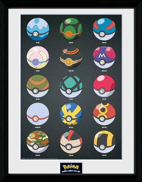 Pokemon: Gotta Catch 'Em All! - Pokeballs Framed Poster 2