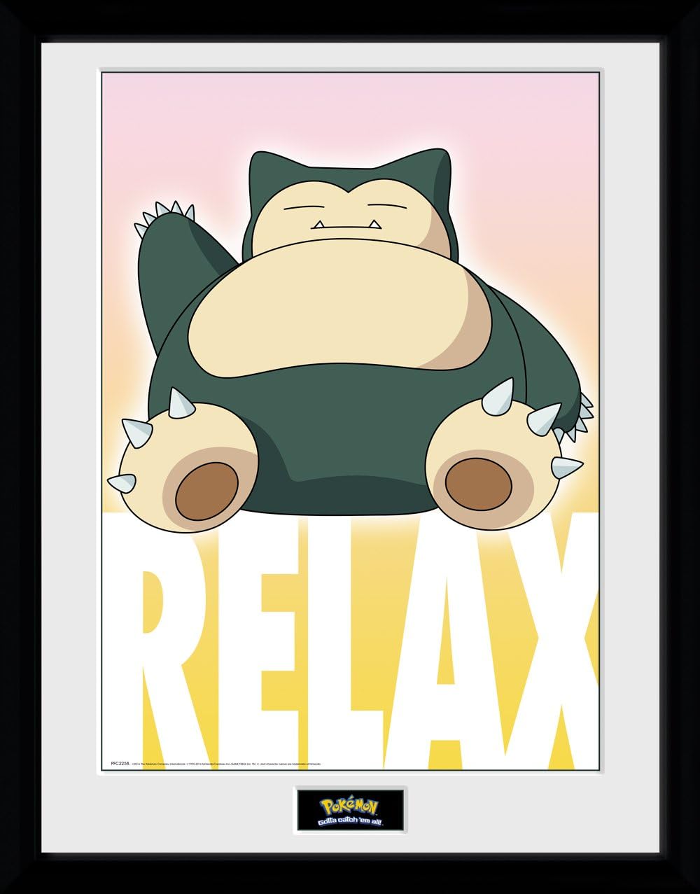 Pokemon: Gotta Catch 'Em All! - Snorlax Relax Framed Poster