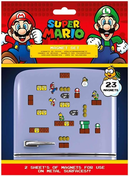Super Mario 23 Piece Magnet Set