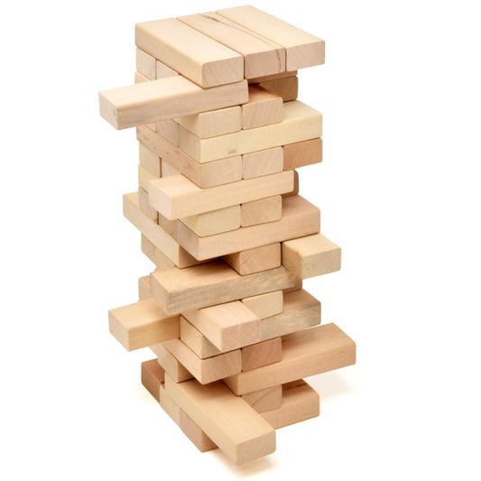 Tower Tumble - Classic Game with 48 Wooden Blocks