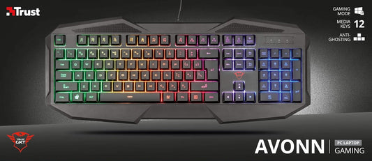 Trust GXT Avonn RGB Gaming Keyboard (Wired) 2