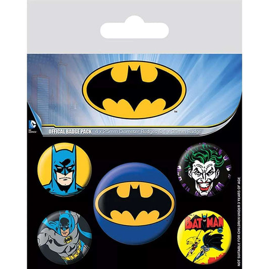Retro Batman Badge Pack