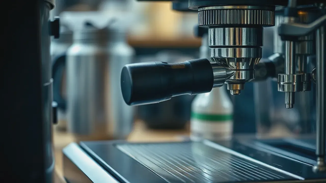 Equipment used for Altrincham café culture, photographed close up